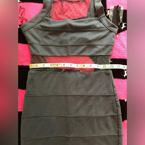 Sheer Mesh low back mini dress size small - Picture 9 of 16
